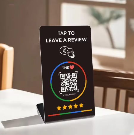 Stand up google review Cards